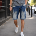 Carter Faded Denim Shorts