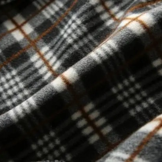 Harrison Plaid-Lined Knit Jacket