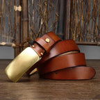 Harrison Forged Brass Leather Belt