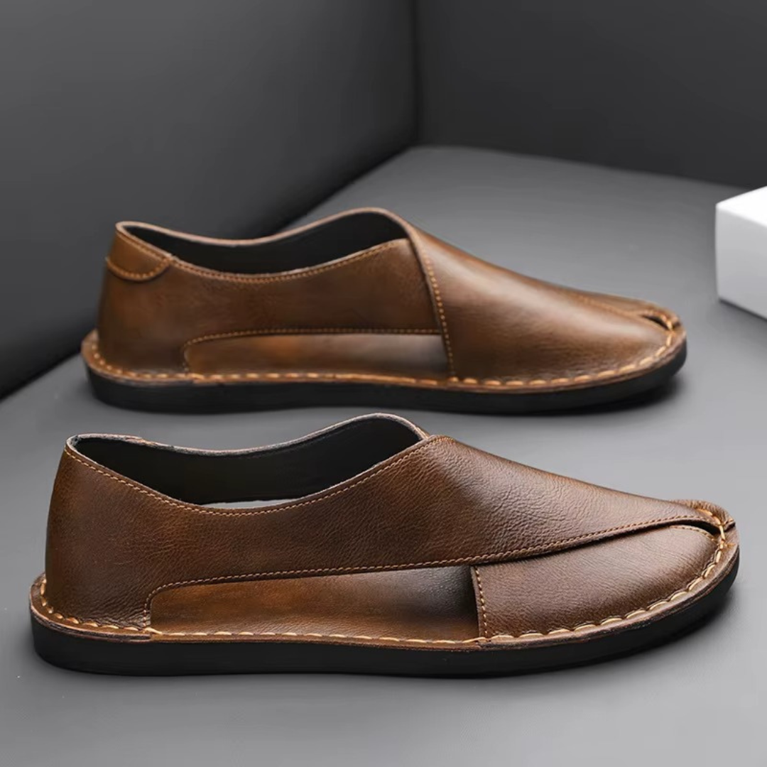 Lorenzo Calfskin Leather Sandal