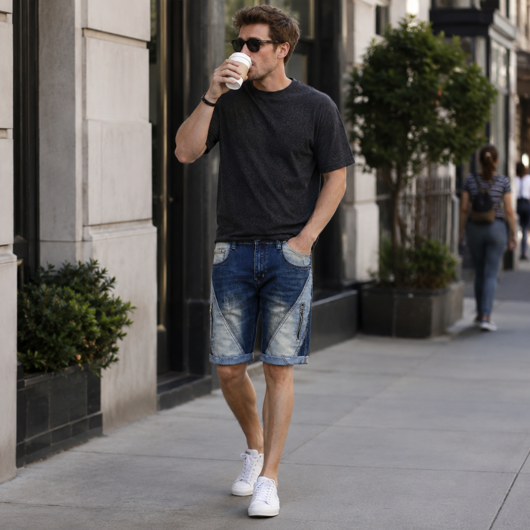 Carter Faded Denim Shorts