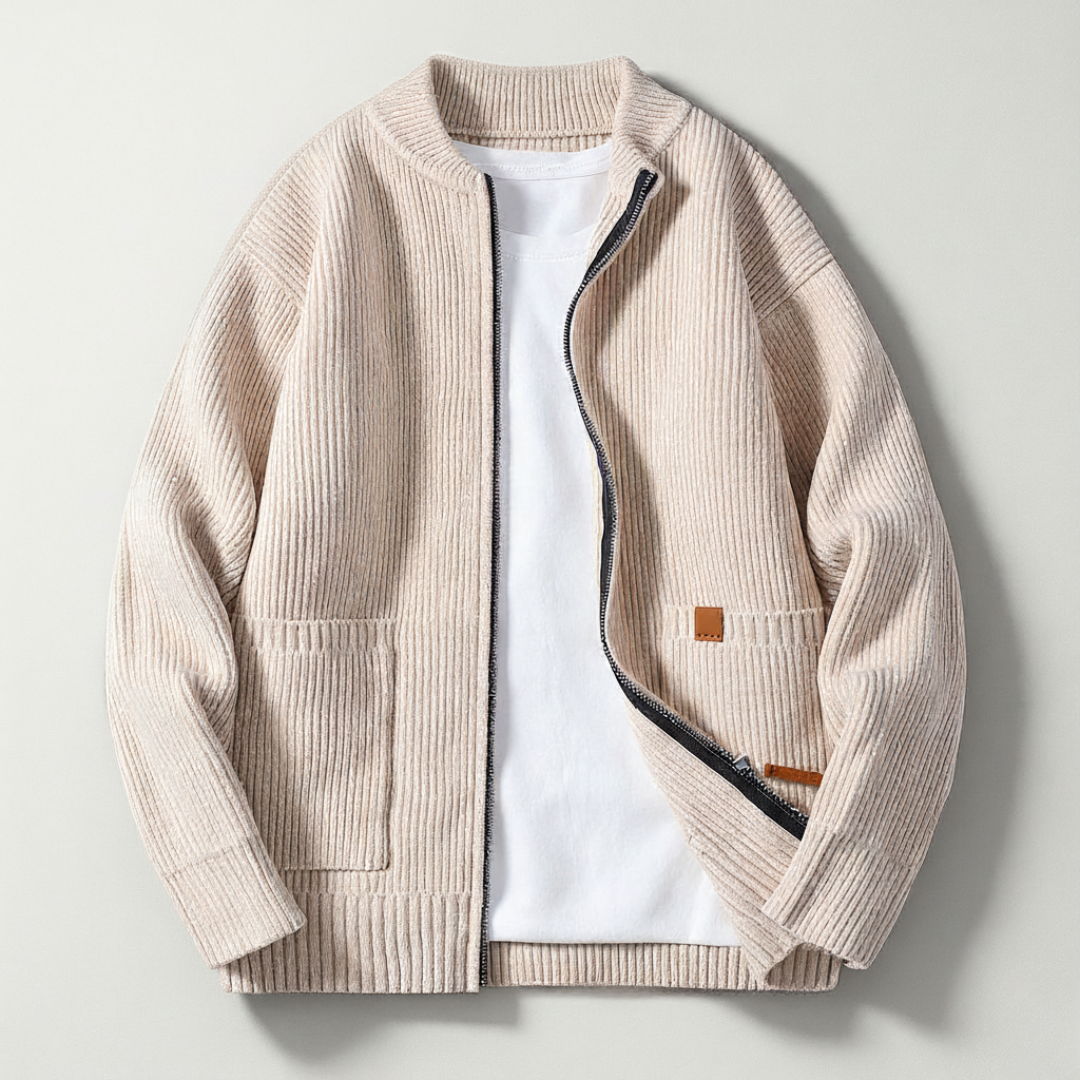 Marco Ribbed Knit Cardigan