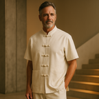 Hanfu Embroidered Silk-Blend Set