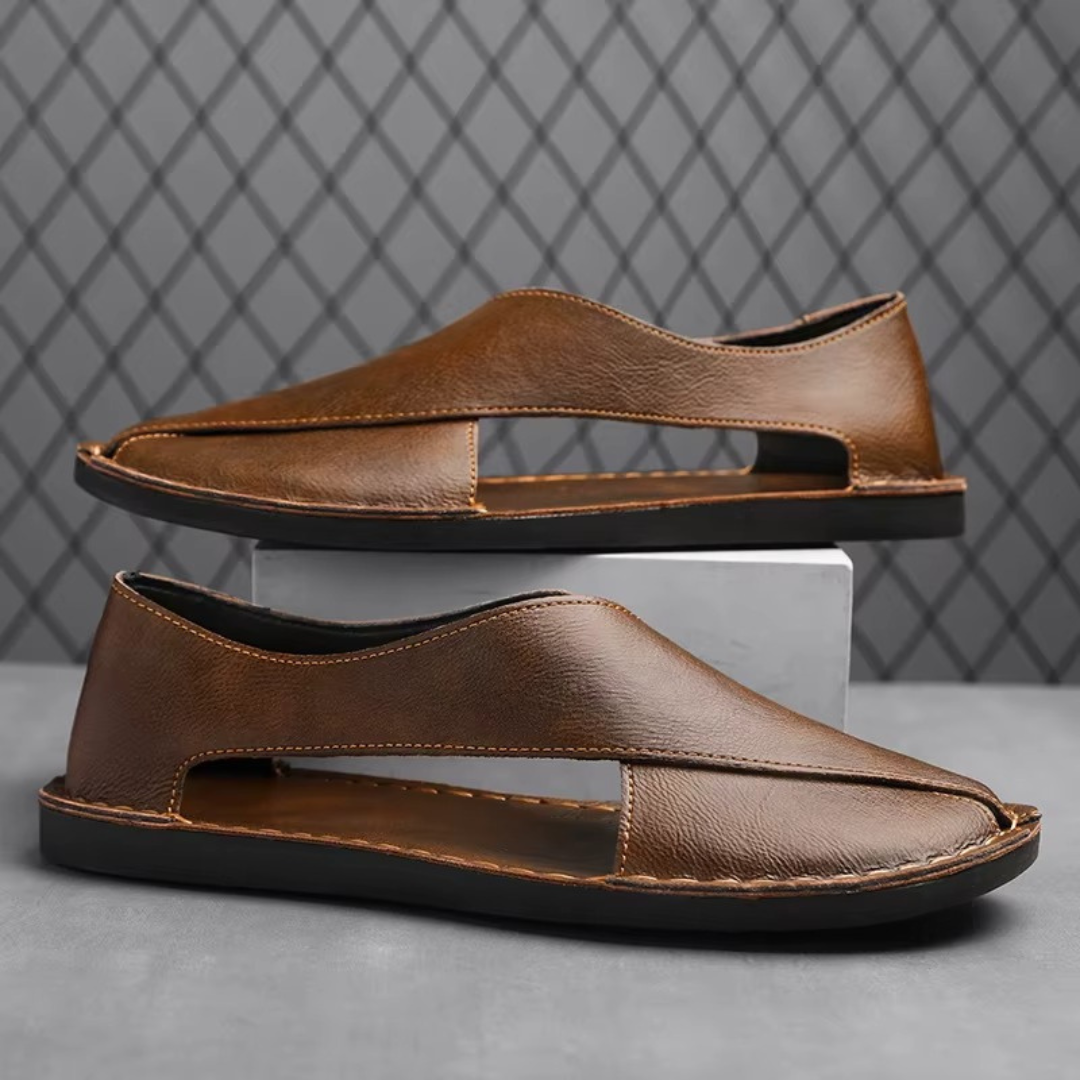 Lorenzo Calfskin Leather Sandal