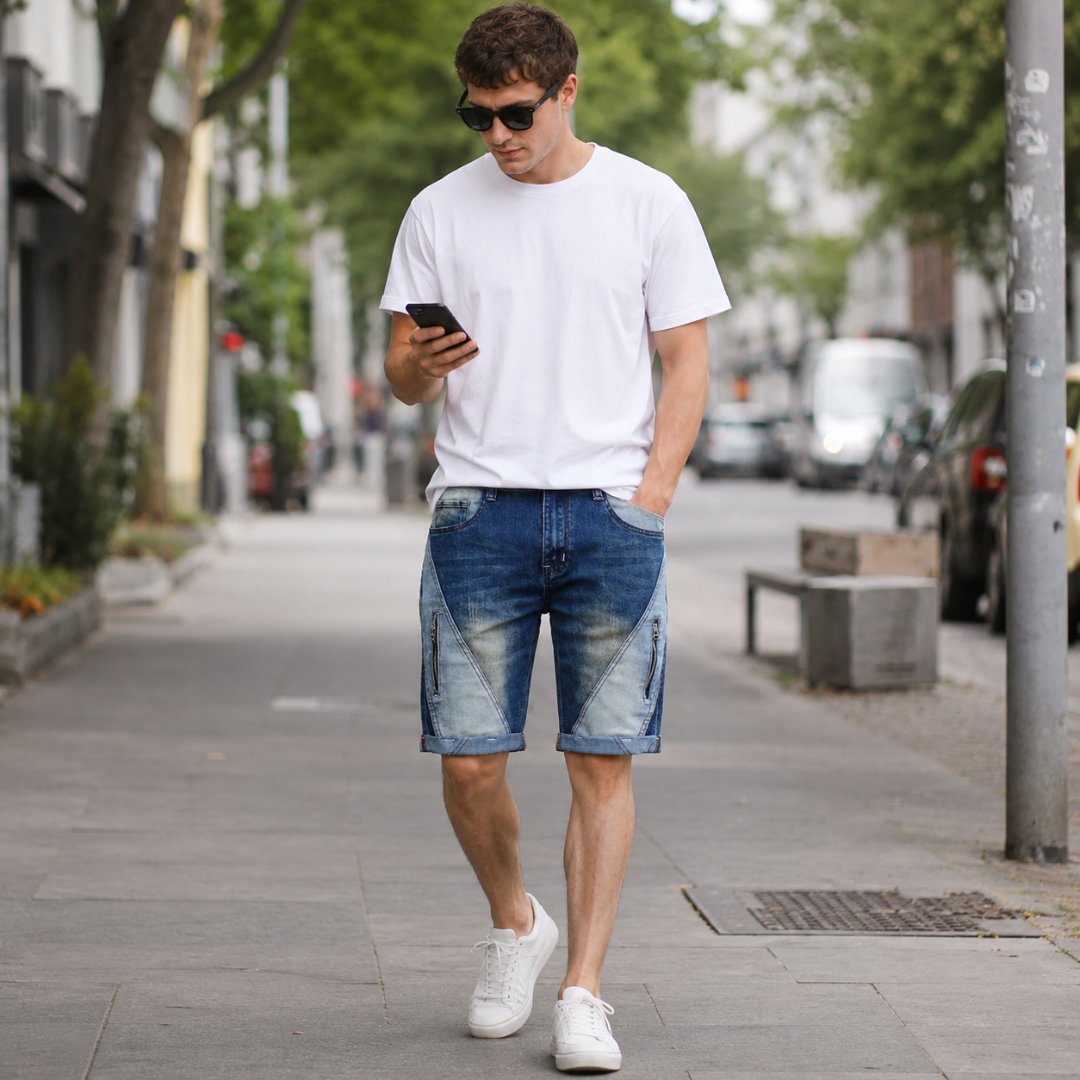 Carter Faded Denim Shorts