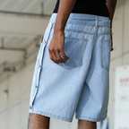 The Brixton Baggy Denim Shorts
