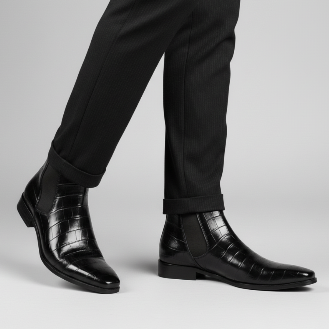 Marco Crocodile Chelsea Boots