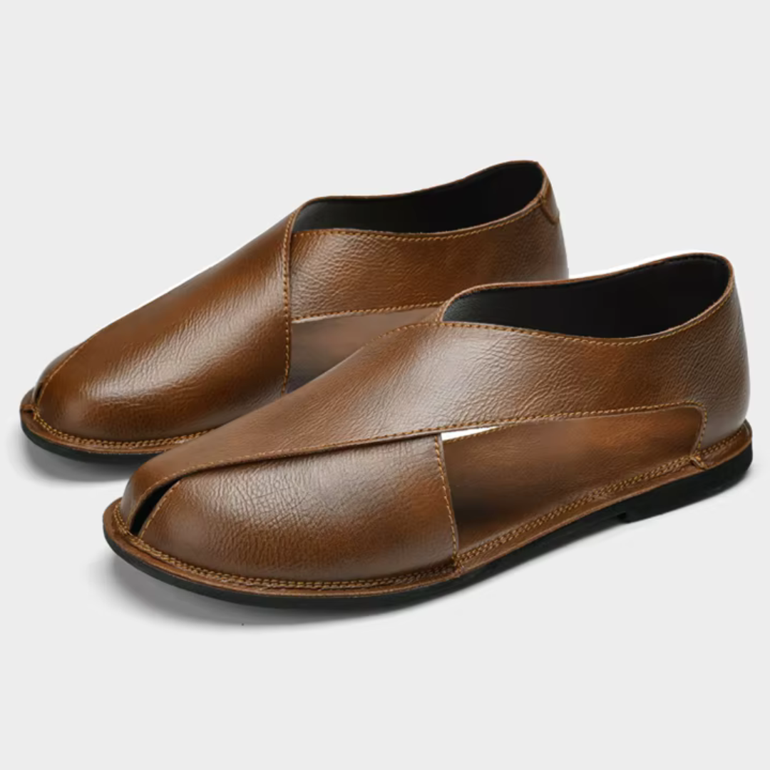Lorenzo Calfskin Leather Sandal
