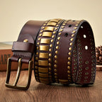 Axel Studded Leather Belt