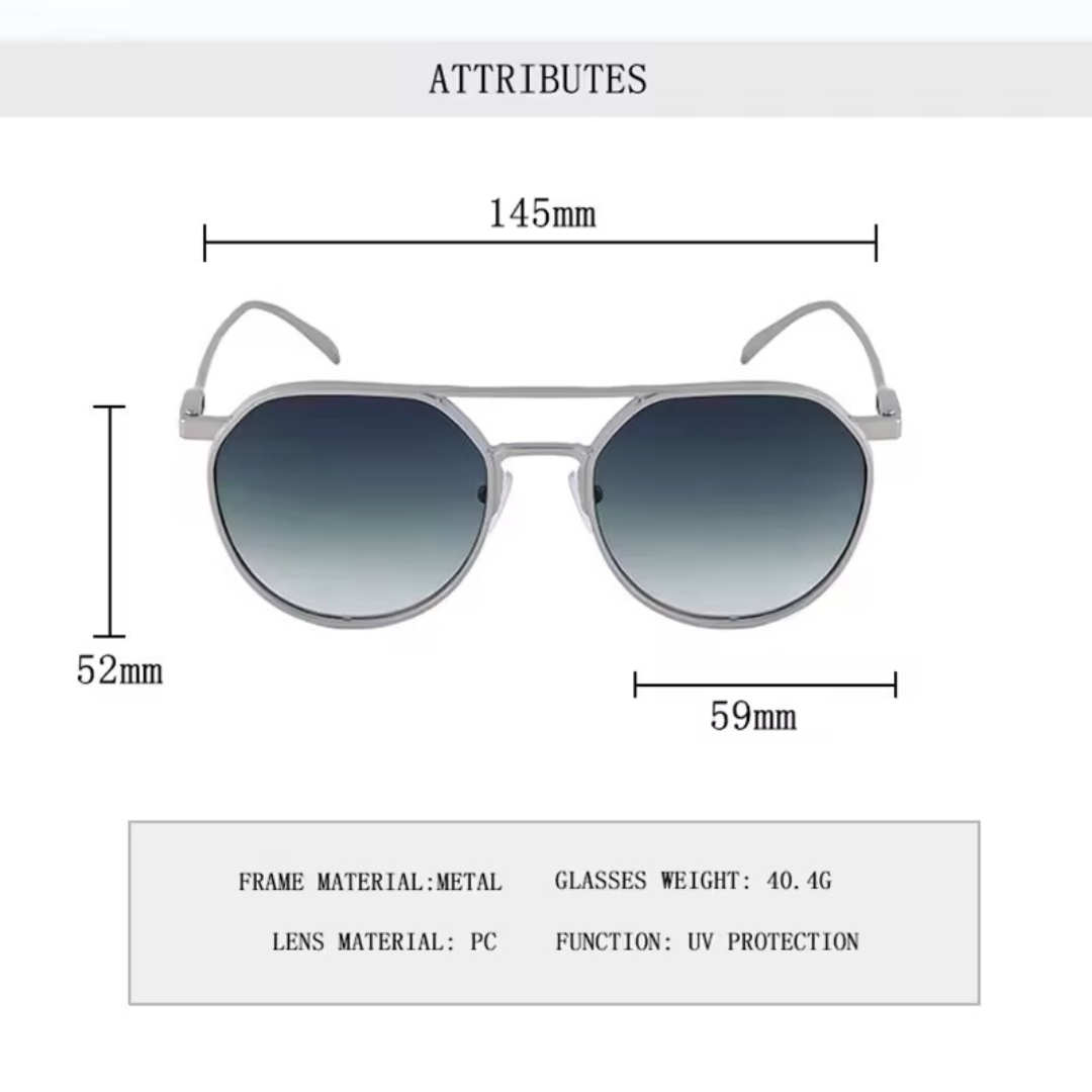 Maverick Double-Bridge Aviators