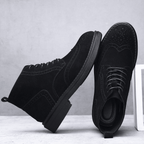 Aldgate Suede Brogue Boot - Black - 6.5