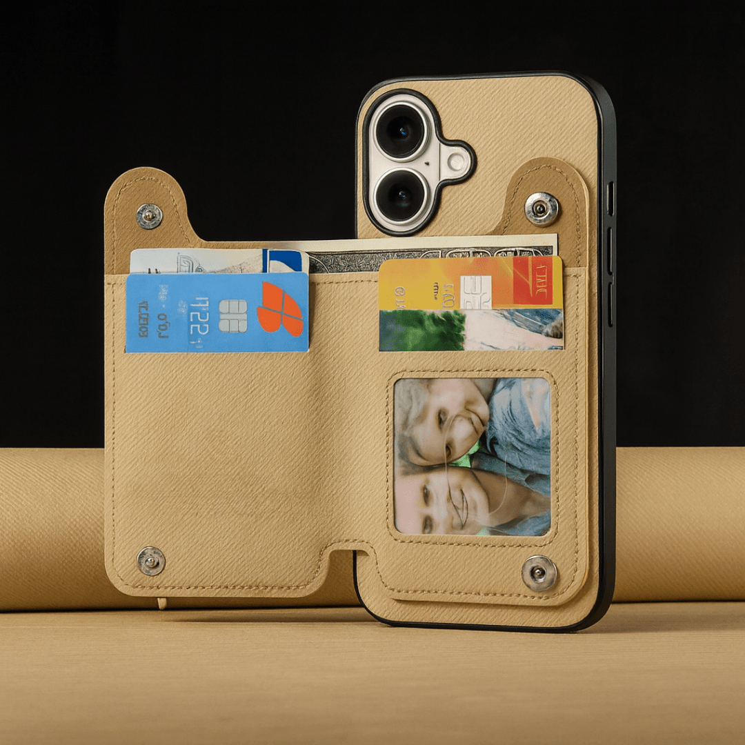 ArcGuard iPhone Leather Wallet Case - Greyson Vale