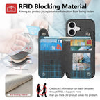 ArcGuard iPhone Leather Wallet Case - Greyson Vale