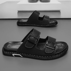 Archer Double Strap Slide - Black - 5.5