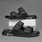Archer Double Strap Slide - Black - 5.5