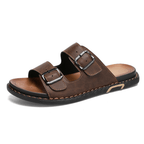 Archer Double Strap Slide - Brown - 5.5
