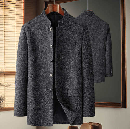 Ashford Stand - Collar Blazer - Black - S