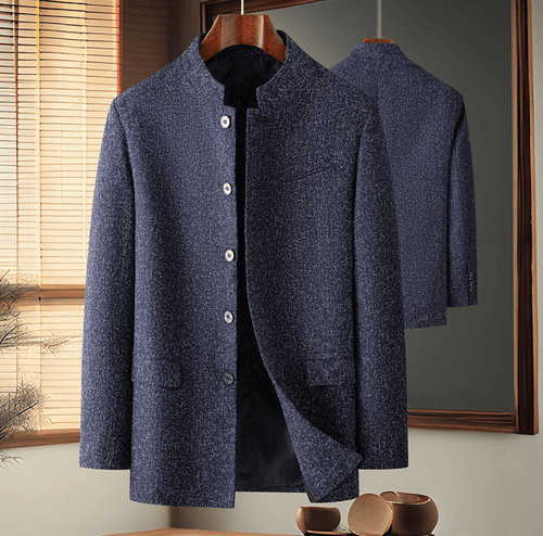 Ashford Stand - Collar Blazer - Navy - S