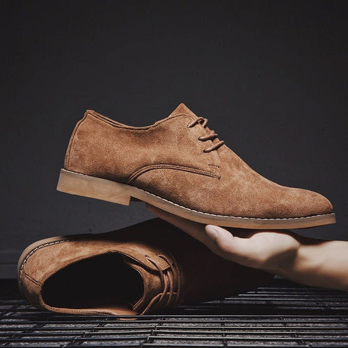 Beckett Suede Derby Shoes - Brown - 5.5