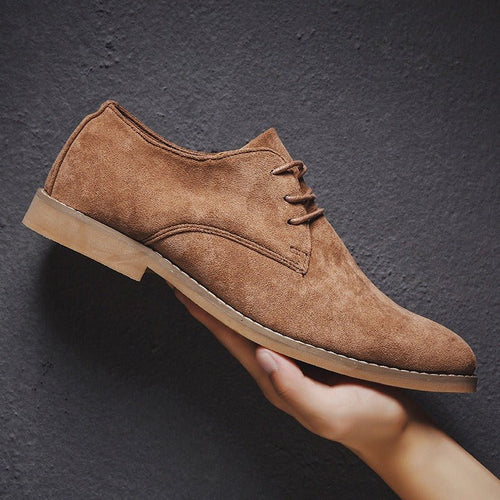 Beckett Suede Derby Shoes - Brown - 5.5