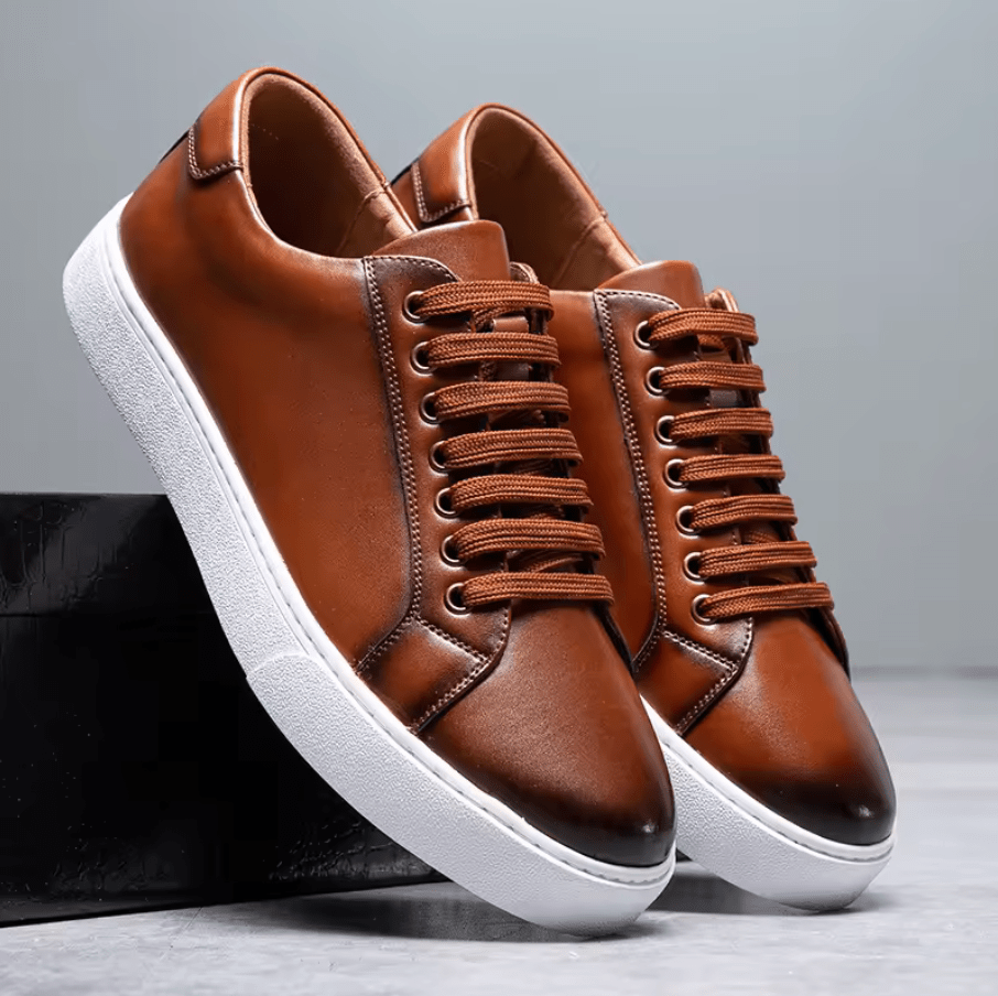 Bennett Leather Low - Tops - Greyson Vale