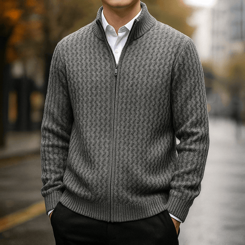 Bennett Merino Wool Sweater - Slate Gray - S