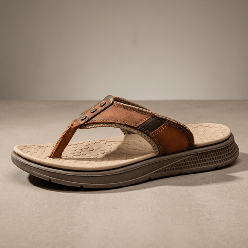 Bronson Leather Sandal - Brown - 5.5