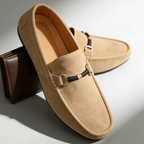 Bruno Horsebit Suede Loafer - Beige - 5.5