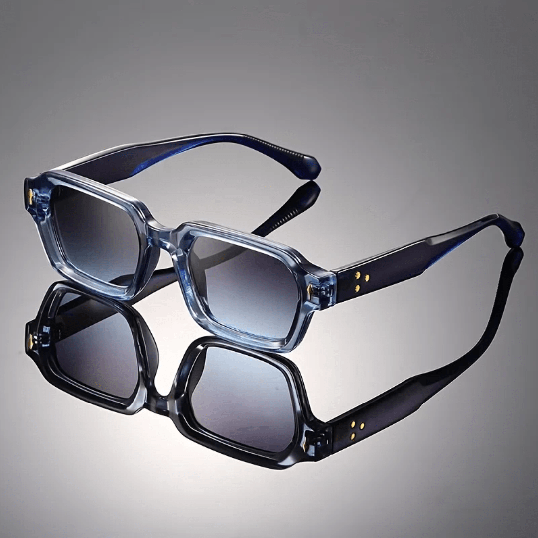 Bryson Retro Block Shades - Blue - 