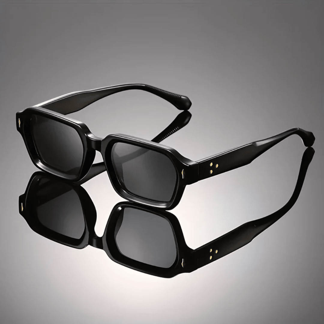 Bryson Retro Block Shades - Black - 