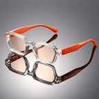 Bryson Retro Block Shades - Orange - 