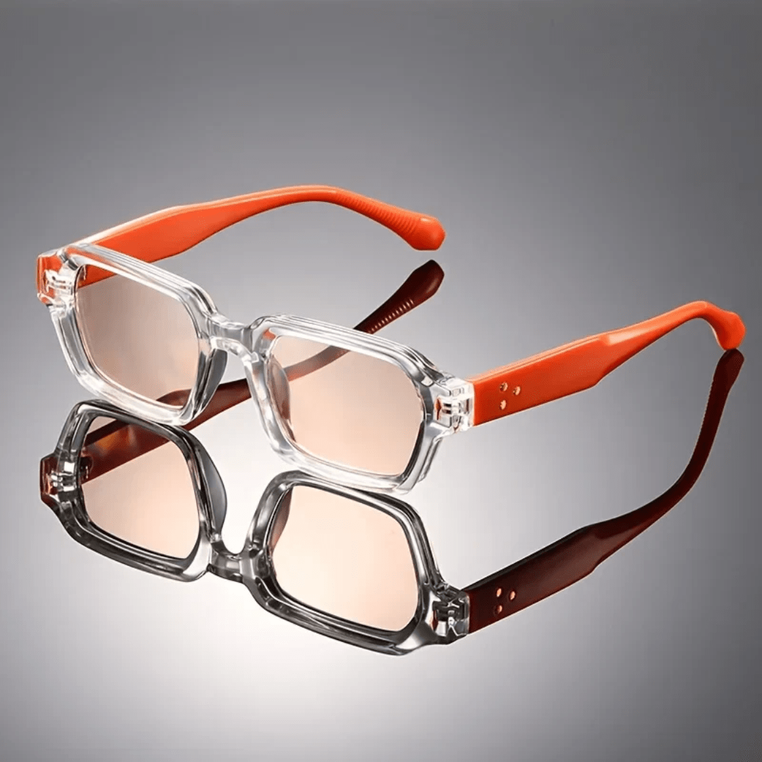 Bryson Retro Block Shades - Orange - 