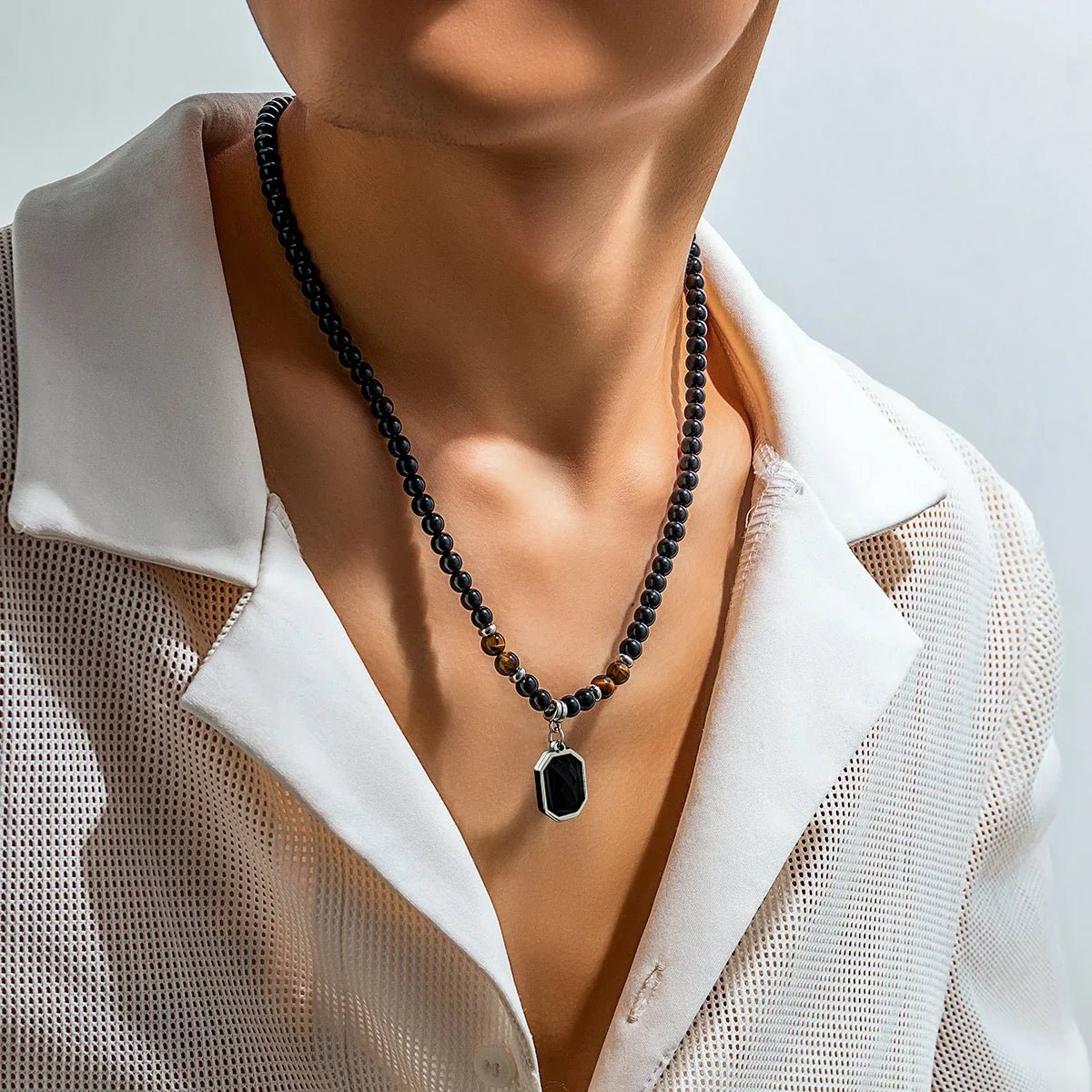 CagedTiger Onyx Necklace - Greyson Vale