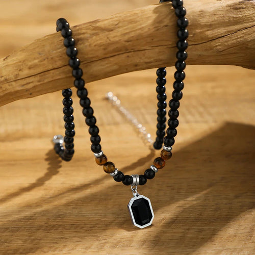CagedTiger Onyx Necklace - 