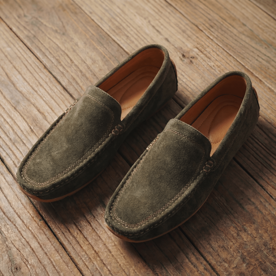 Clifton Suede Leather Loafer - Spruce - 5.5