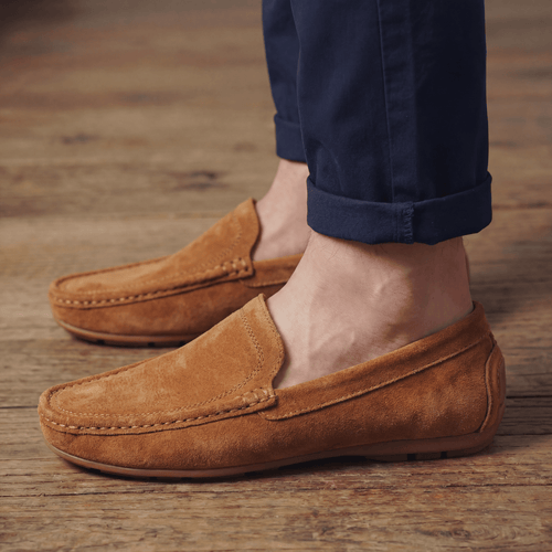 Clifton Suede Leather Loafer - Brown - 5.5