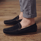 Clifton Suede Leather Loafer - Black - 5.5