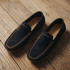 Clifton Suede Leather Loafer - Black - 5.5