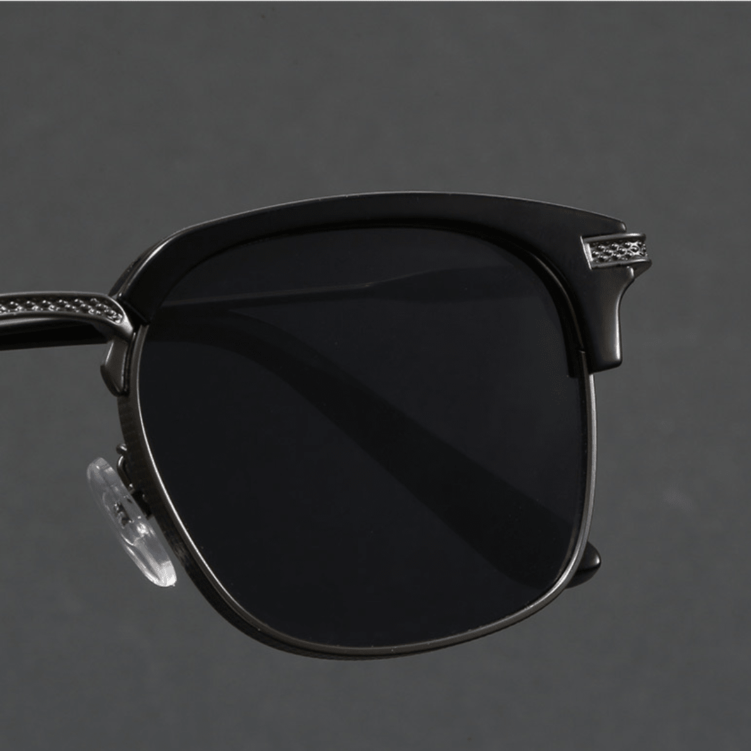 Dalton Browline Shades - Black Gunmetal / Black Lenses - 