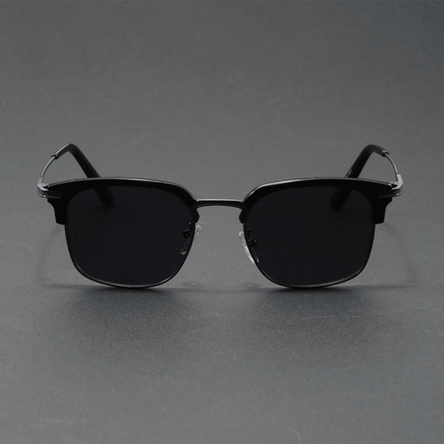 Dalton Browline Shades - Black Gunmetal / Black Lenses - 
