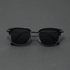 Dalton Browline Shades - Black Gunmetal / Black Lenses - 