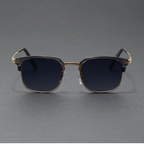 Dalton Browline Shades - Blue & Gold / Smoke Lenses - 