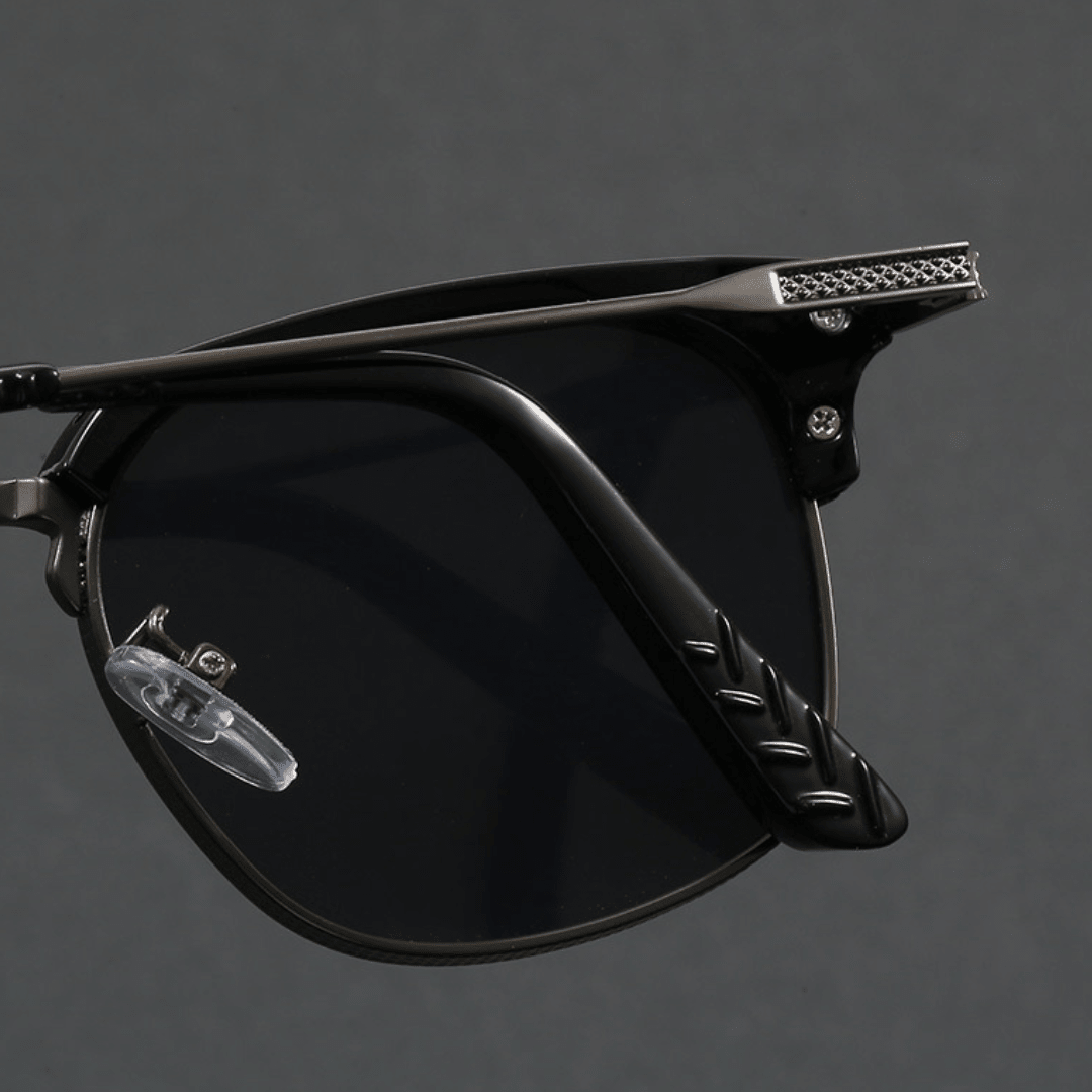 Dalton Browline Shades - Black Gunmetal / Black Lenses - 
