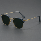 Dalton Browline Shades - Blue & Gold / Smoke Lenses - 