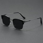Dalton Browline Shades - Black Gunmetal / Black Lenses - 