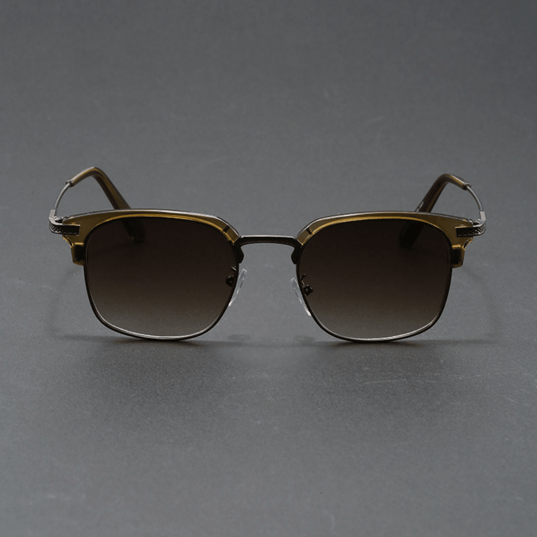 Dalton Browline Shades - Antique Bronze / Brown Gradient Lenses - 