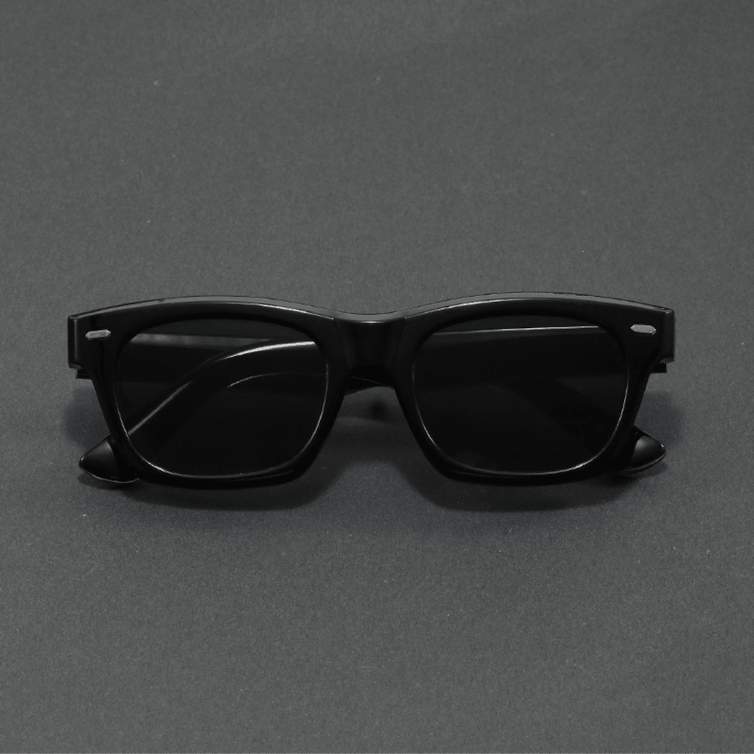 Dalton Classic Shades - Gloss Black / Black Lens - 
