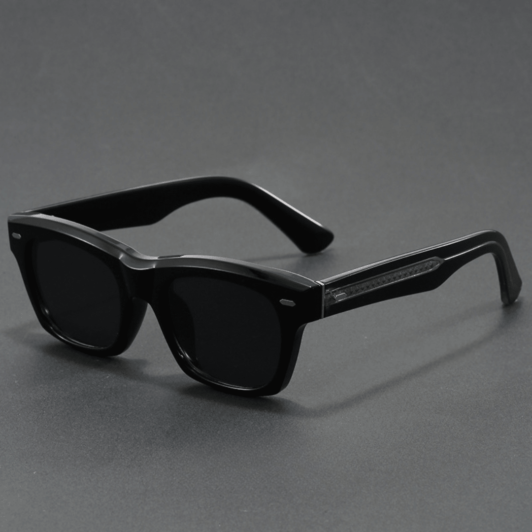 Dalton Classic Shades - Gloss Black / Black Lens - 