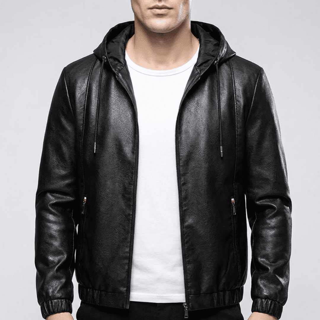 Declan Signature Leather Jacket - Black - XS