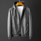 Declan Signature Leather Jacket - Gray - XS